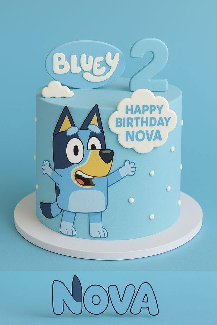 Gâteau personnalisé -Bluey