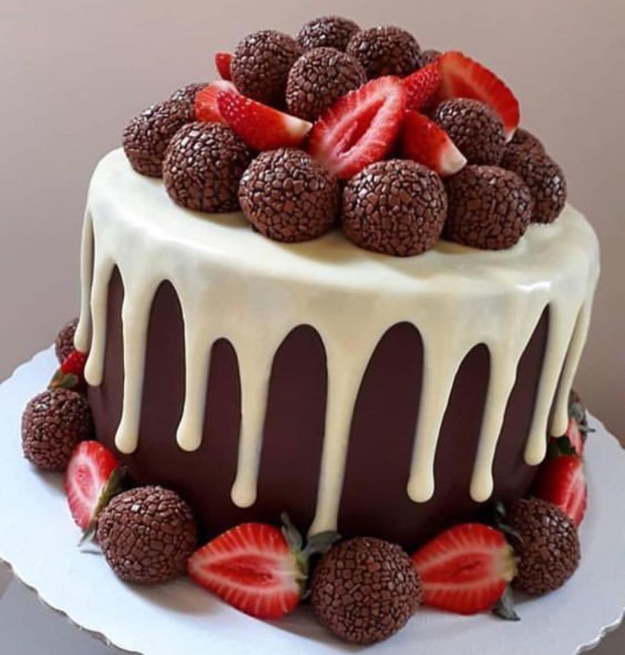 Gâteau personnalisé - Brigadeiro chocolat
